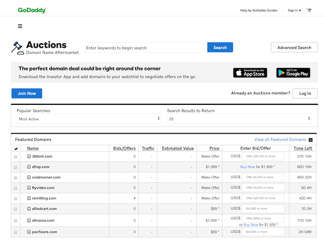 How to Sell Domains From Godaddy