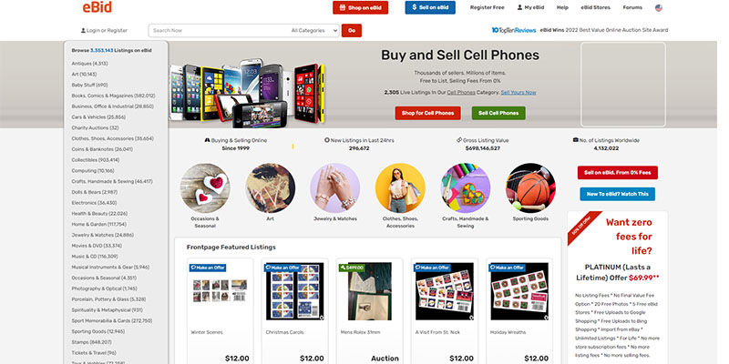 Websites to Sell Stuff Online